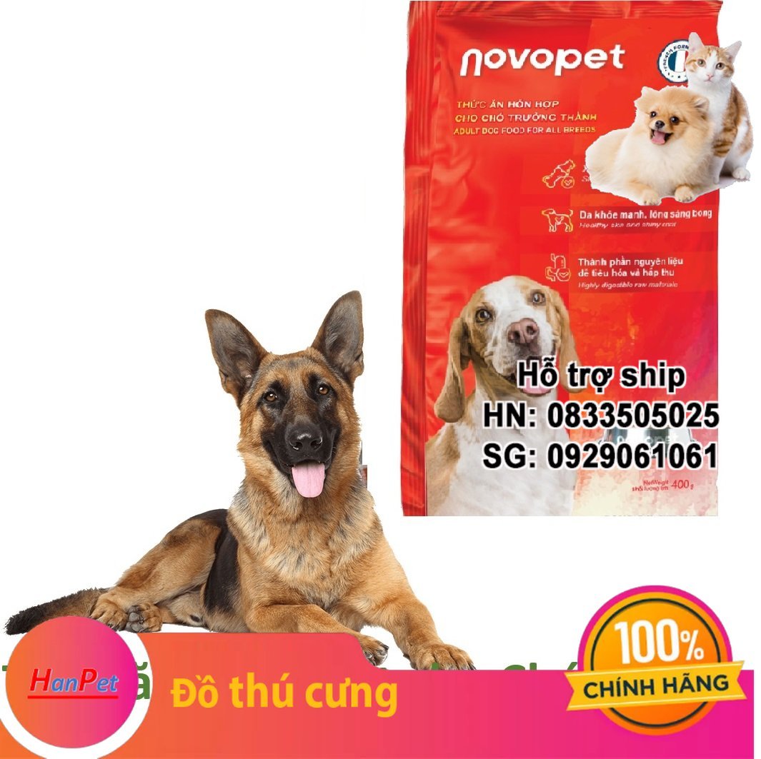 3 loại- Zoi Novopet Keos- (1kg và 400gr) - Thức ăn cao cấp dạng hạt cho MỌI LOẠI CHÓ (chó trên 10kg)Thức ăn khô cho chó / thức ăn chó / cám chó / thức ăn cho chó lớn / fib