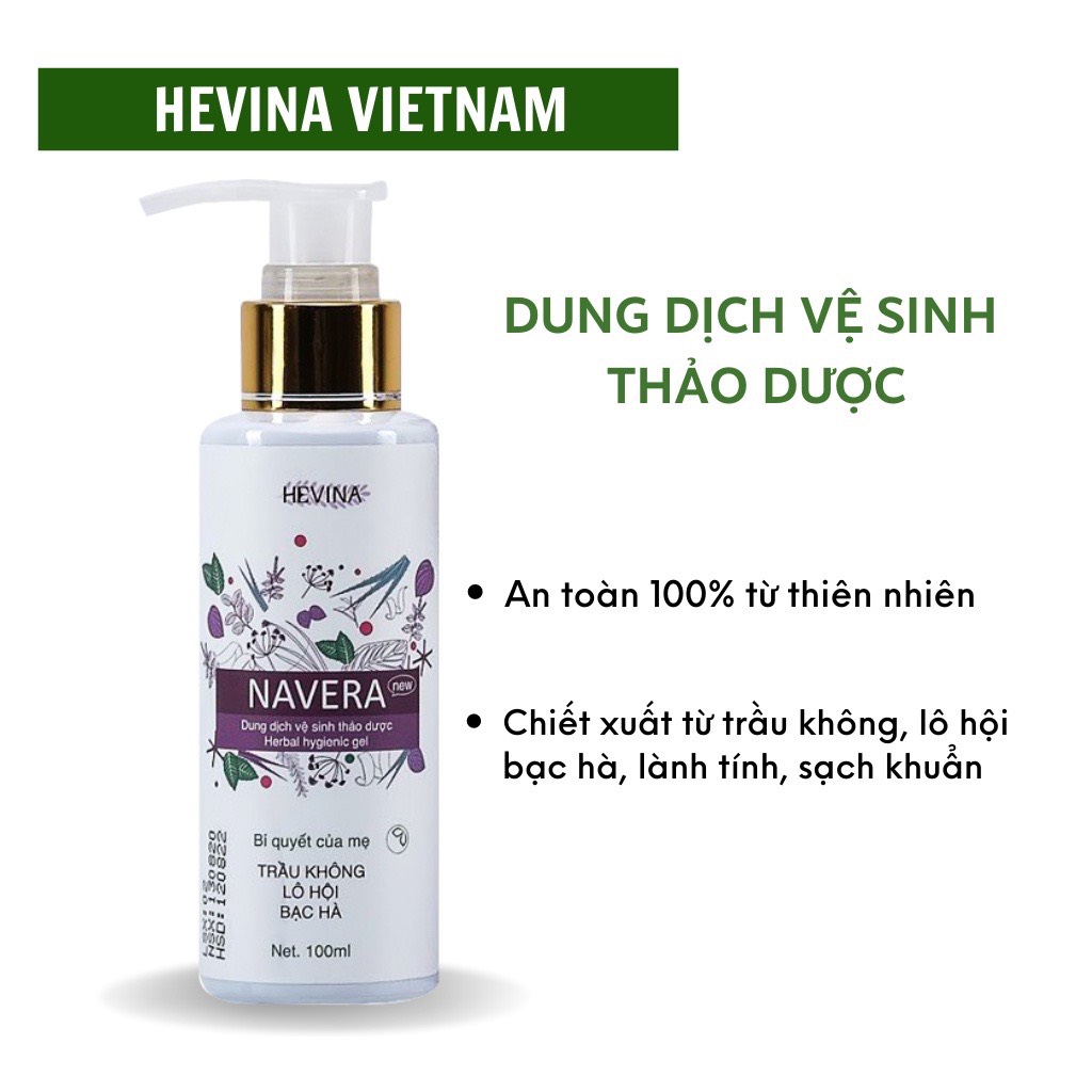 Dung dịch vệ sinh thảo dược hevina 100ml