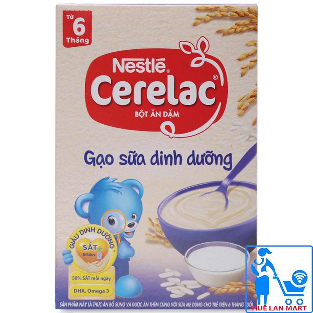 Bột Ăn Dặm Dinh Dưỡng Nestlé Cerelac Gạo Sữa Dinh Dưỡng Hộp 200g (Dành cho trẻ từ 6 tháng tuổi)