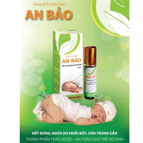 Dung dịch thảo dược An Bảo giảm sưng, ngứa do côn trùng đốt chai 12ml