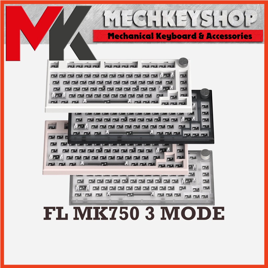 Bộ Kit bàn phím cơ FL-Esports MK750 3 Mode Mạch xuôi Bluetooth / Wireless / Hotswap / Led RGB