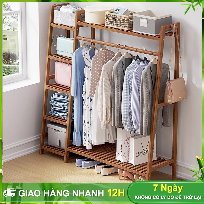 BOHO 190cm Giá treo đồ tủ vải phong cách hiện đại Nhiều Tầng Có Chỗ Để Đồ Vừa Tiện Vừa Đẹp