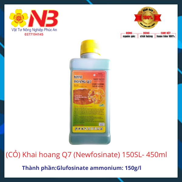 Khai hoang q7 150sl- 450ml trừ cỏ mần trầu và nhiều loại cỏ khác