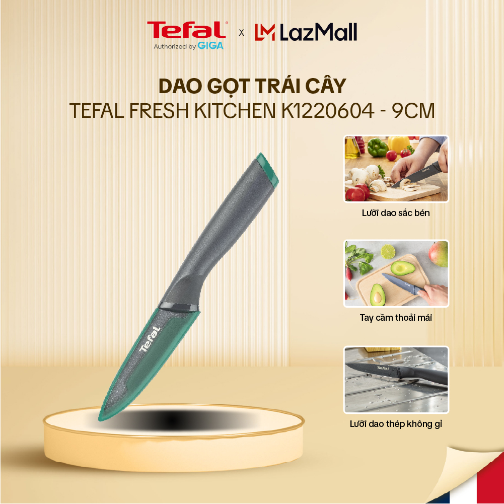 Dao gọt trái cây Tefal Fresh Kitchen K1220604, 9cm