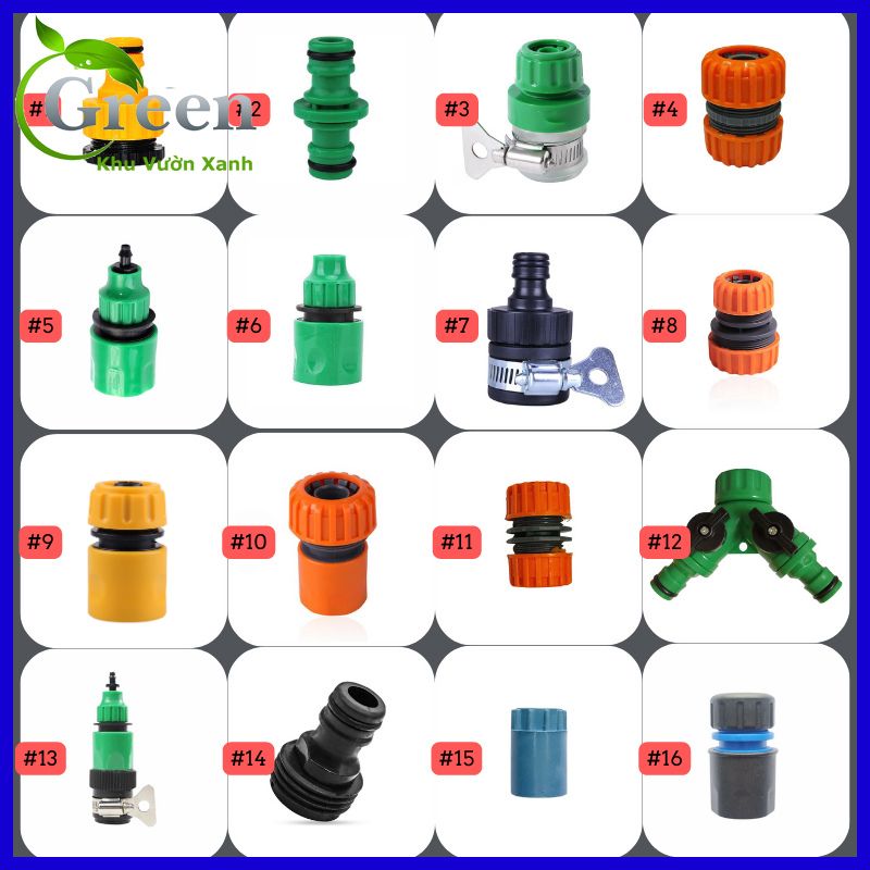 Đầu nối nhanh ống nước, cút nối nhanh, khớp nối nhanh nhiều loại tùy chọn