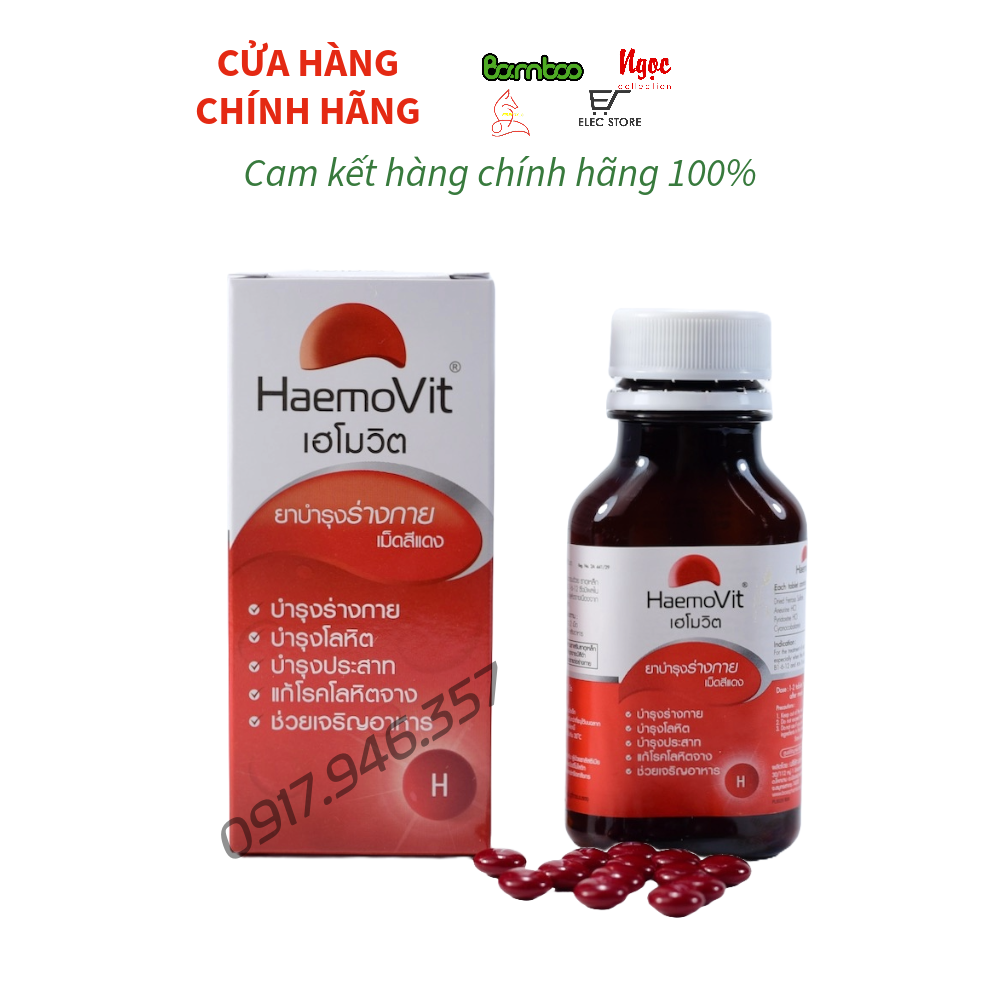 HaemoVit Plus bổ máu tăng cân Thái Lan 100g
