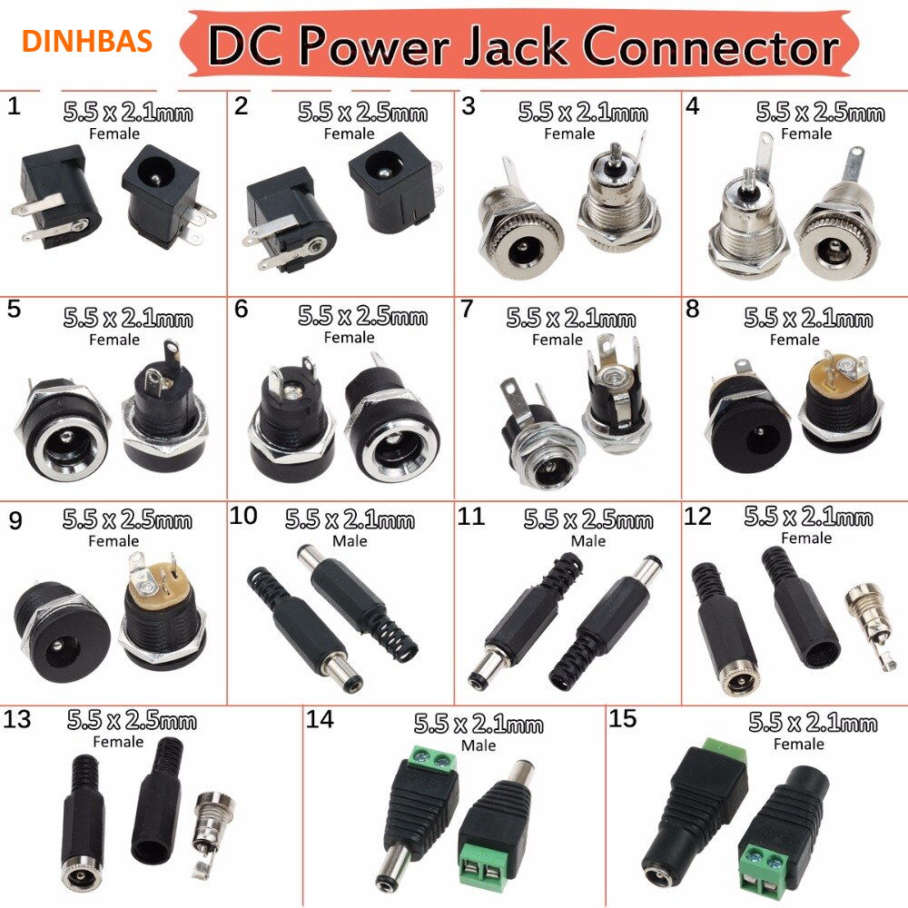 Jack 12v 5.5x2.1mm