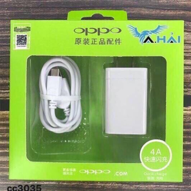 [HCM]BỘ SẠC OPPO 4A MÀU XANH LÁ AN TOÀN CỔNG USB cao cấp  cực bền sạc cực nhanh