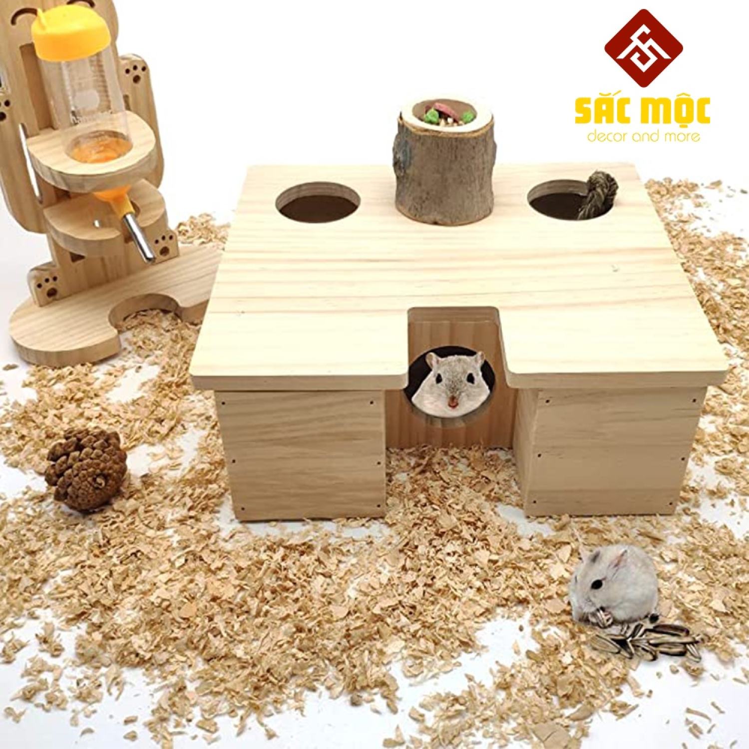 Mô hình nhà hầm trú ẩn cho chuột hamster size 2910 cm
