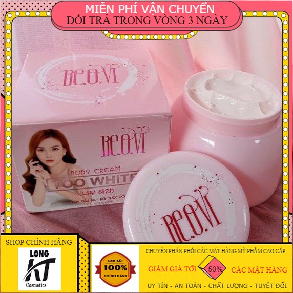 Chính hãng Kem dưỡng trắng da Body Too White Beovi Thu Thuỷ 220g