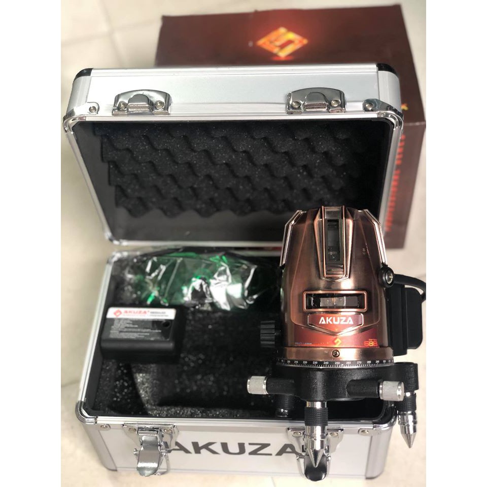 Máy cân bằng laser AKUZA AK-1102 PRO MAX 5 tia xanh siêu sáng