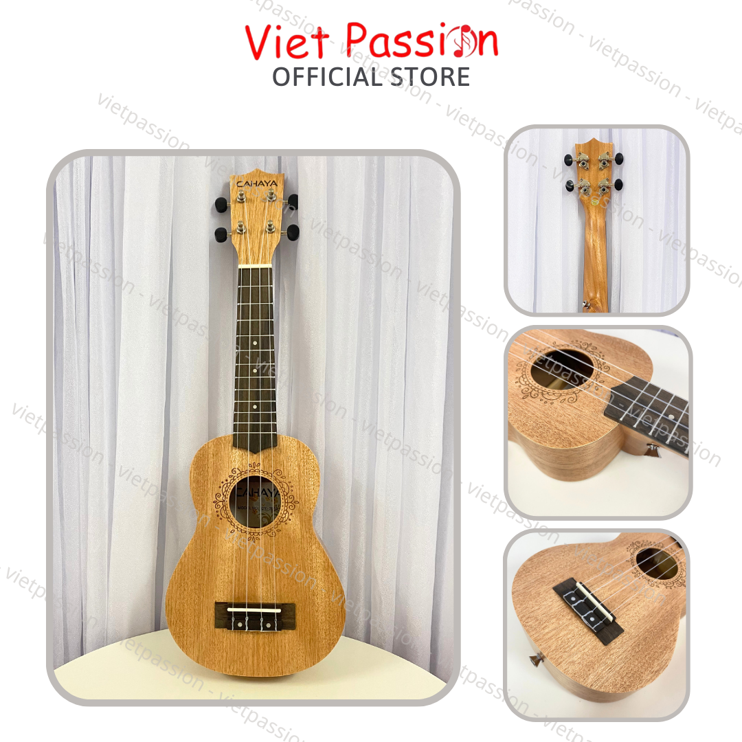 Đàn ukulele soprano size 21 gỗ Mẫu 4mới thiết kế nhỏ gọn