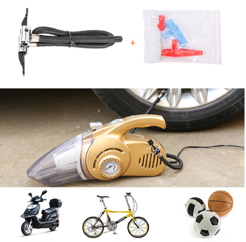 Máy hút bụi cầm tay oto xe hơi kiêm bơm lốp xe 4 trong 1