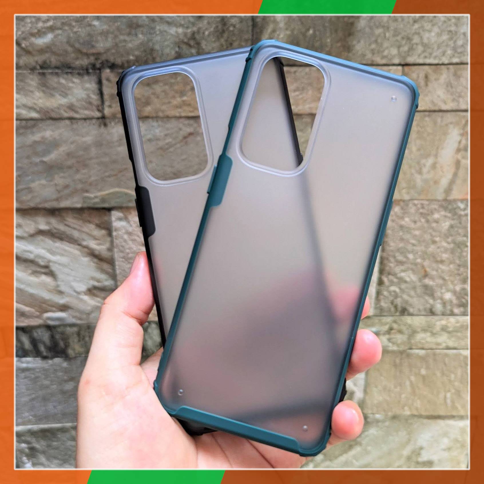 Ốp lưng oneplus 9 oneplus 9 pro nhám viền màu ver 2