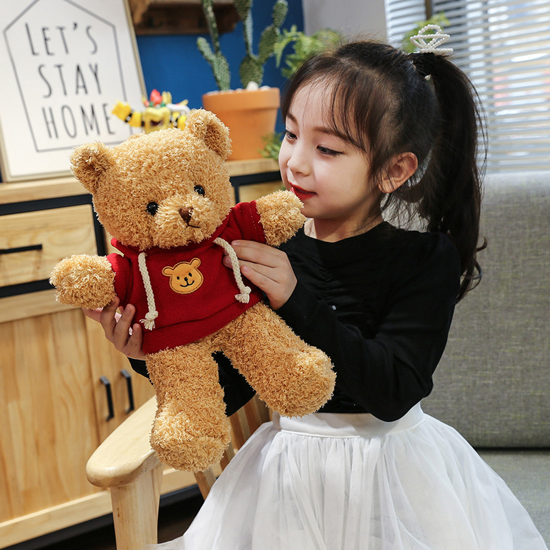 Gấu Teddy Mặc Áo Len Hoodie Cao 38cm TNB248