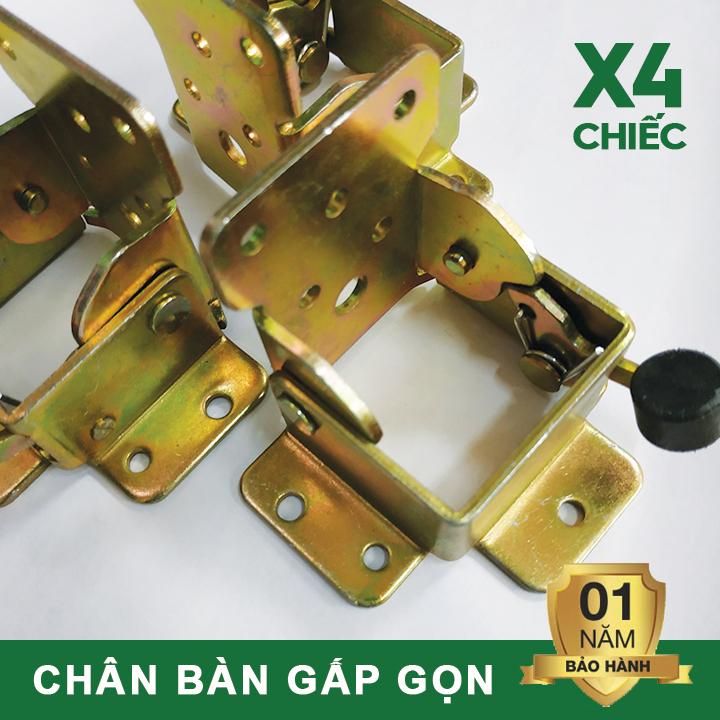 Phụ kiện chân bàn gập gọn nhỏ siêu bền thép dầy 2mm Bộ 4 chiếc