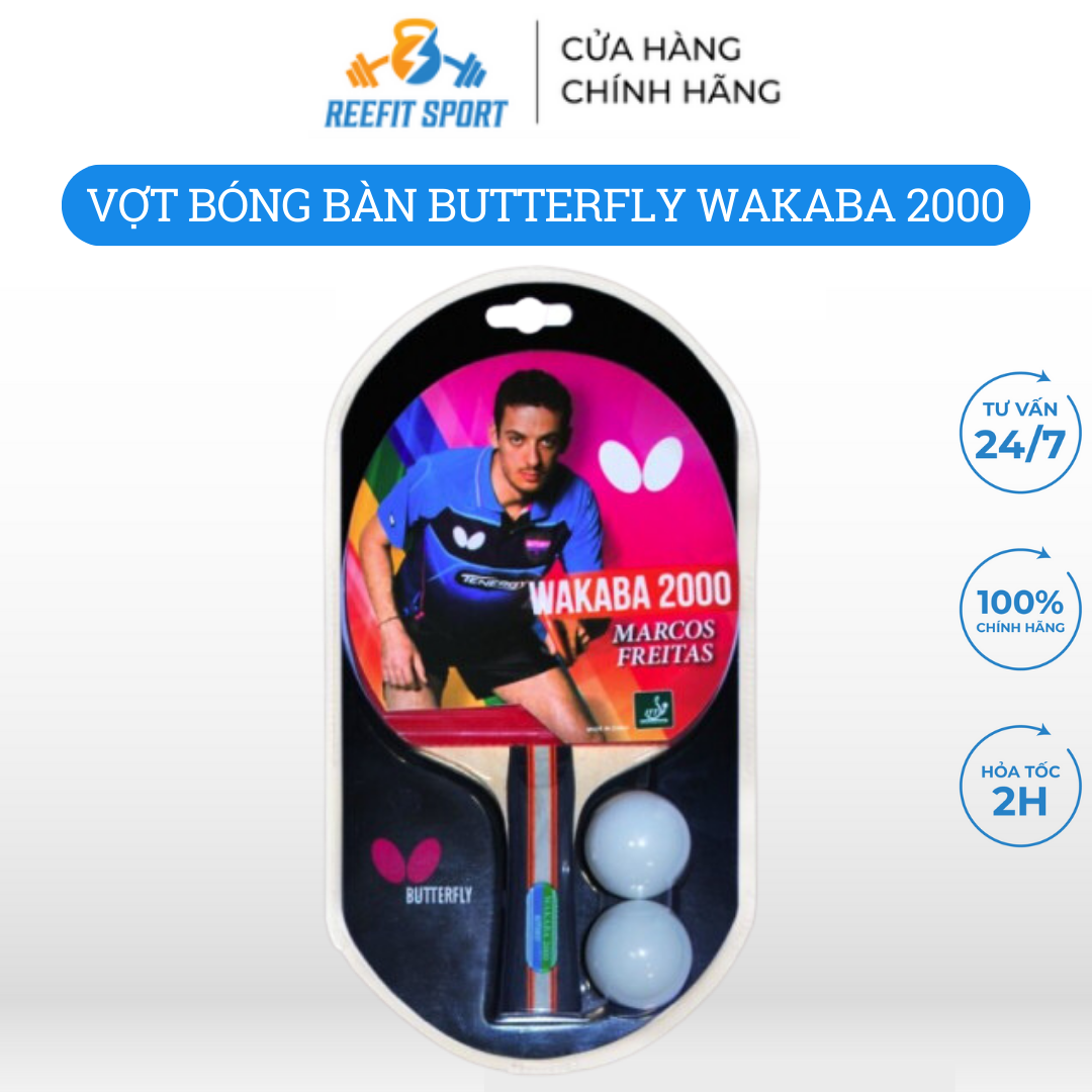 Vợt bóng bàn Butterfly Wakaba 2000 kèm 2 quả bóng