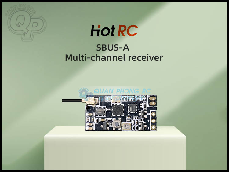 Hotrc Sbus-A Multi-Channel 2.4Ghz Receiver for Boats, Vehicles, and Aircraft