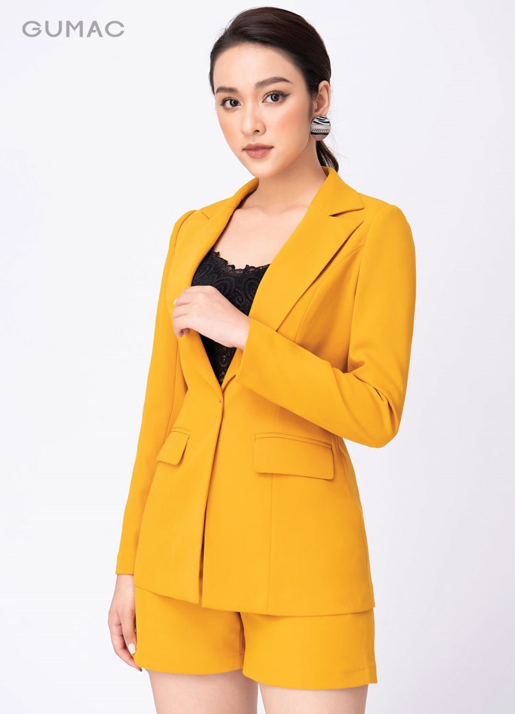 Áo vest cơ bản gumac aa9249 size m màu vàng siêu hot