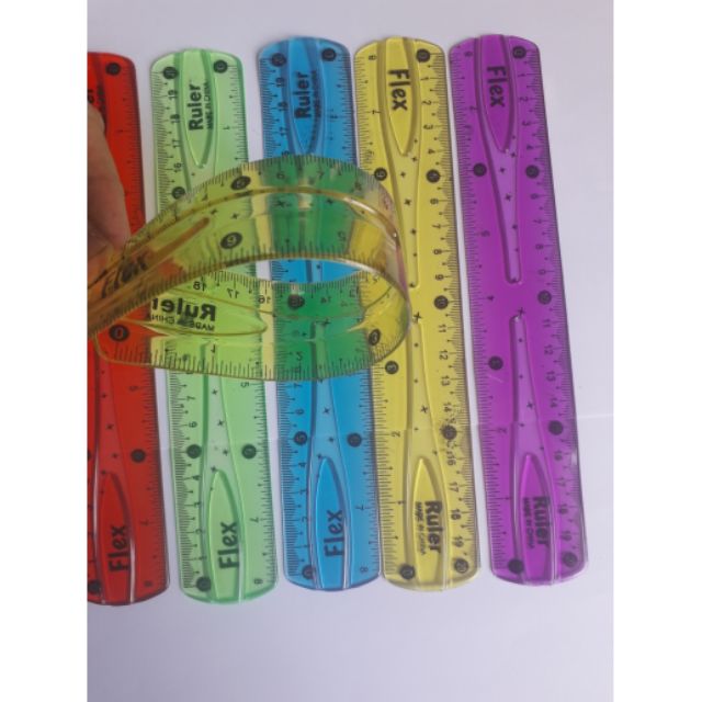 Thước kẻ dẻo 20cm - 30cm đủ 5 màu