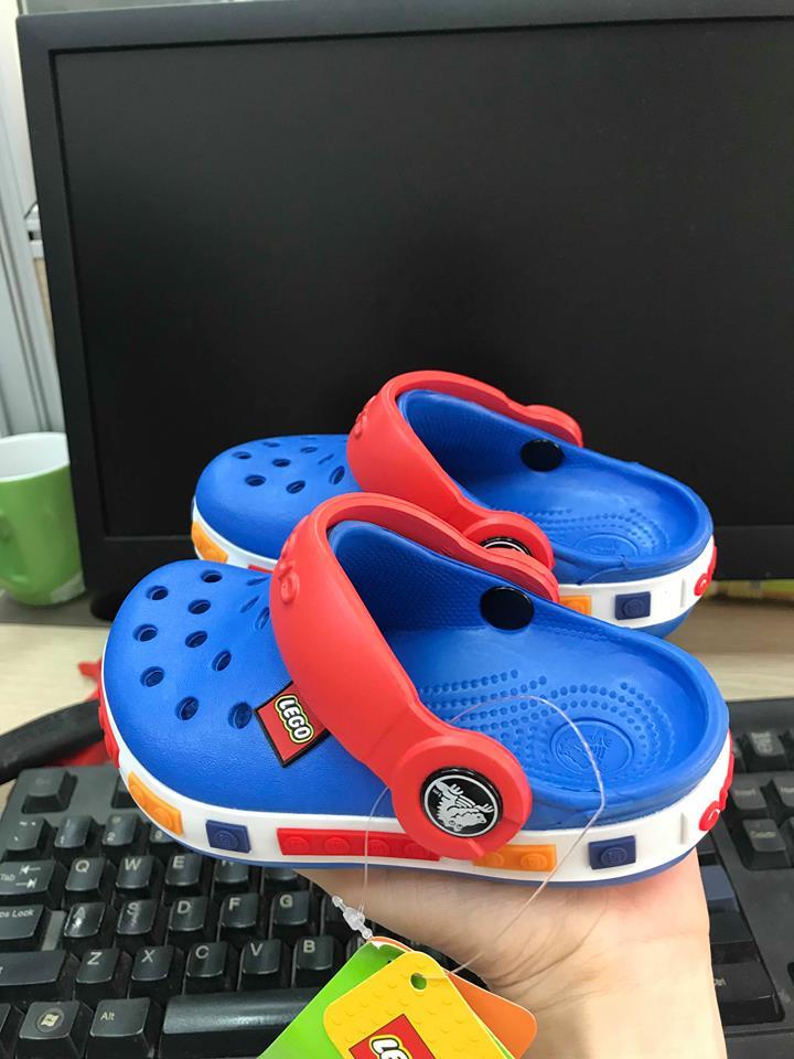 Sục nhựa Lego Crocs trẻ em