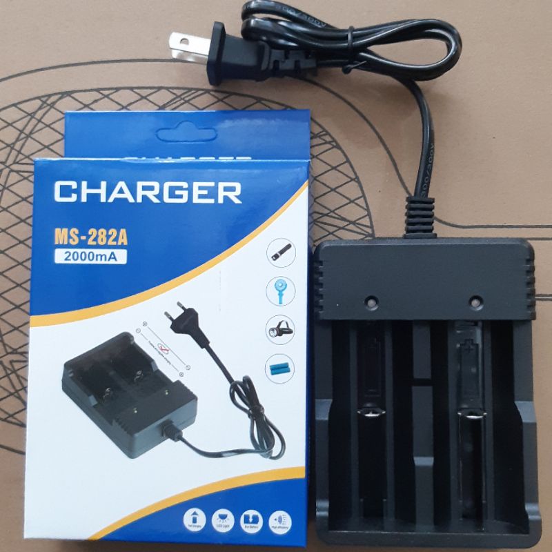 Bộ sạc pin 3v7 18650/26650 ms-282a loại tốt