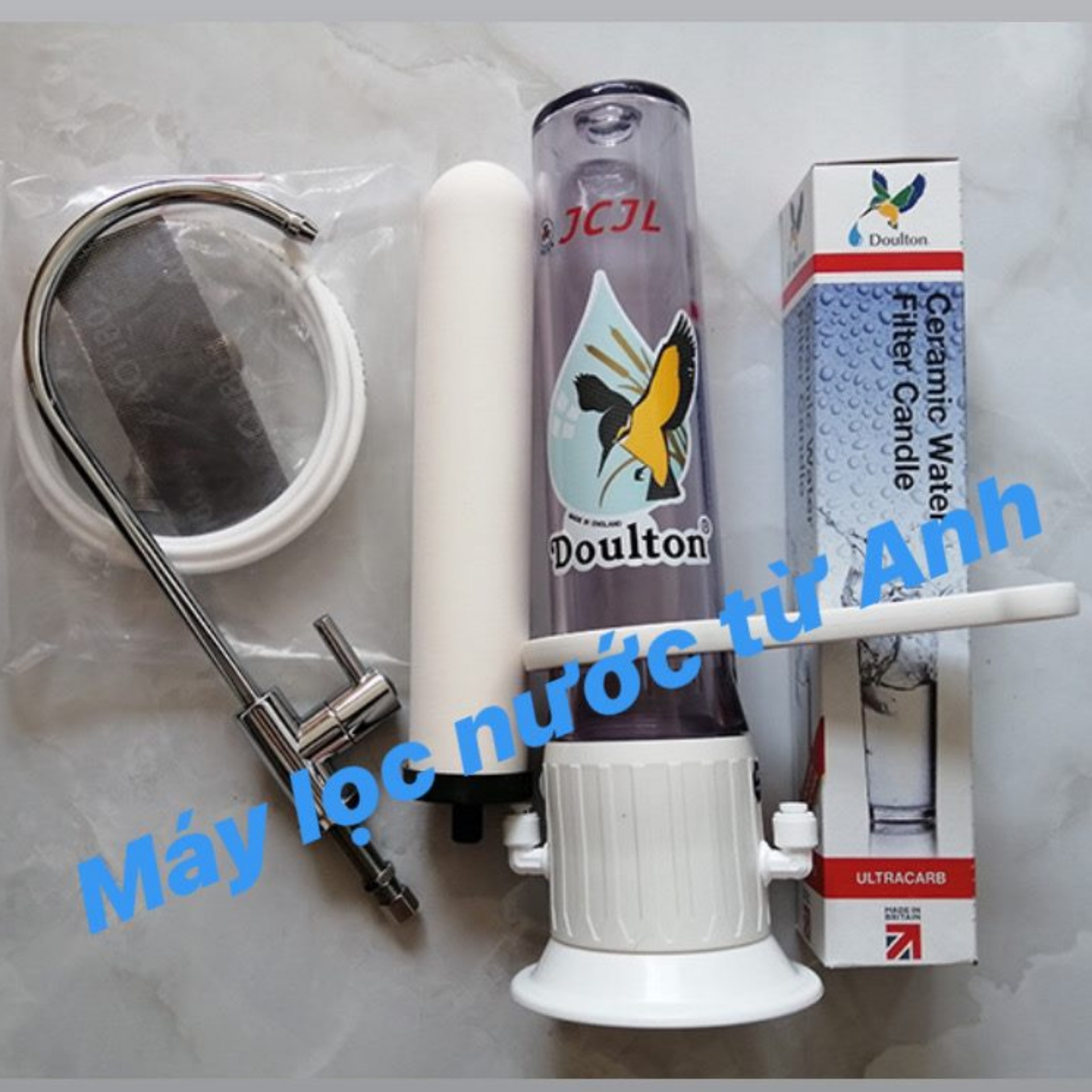 MÁY LỌC NƯỚC DOULTON -UỐNG TRỰC TIẾP, KHÔNG DÙNG ĐIỆN, CÓ THỂ THÁO LỌC RA RỬA VÀ SỬ DỤNG LẠI
