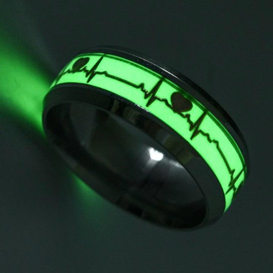 Nhẫn Nam Nữ TITAN Dạ Quang Phát Sáng Trong Đêm Cực Đẹp