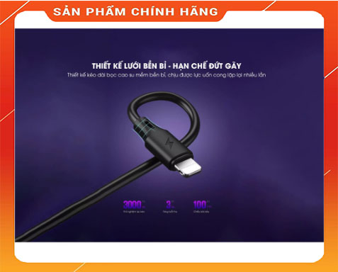 Cáp sạc nhanh 2m 2.4a remax wk wdc-092 cho lighning/ type c