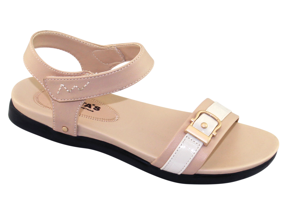 ❤️sandal nữ bitas ❤️ dép quai hậu học sinh đế bằng gắn khuy syn241❤️