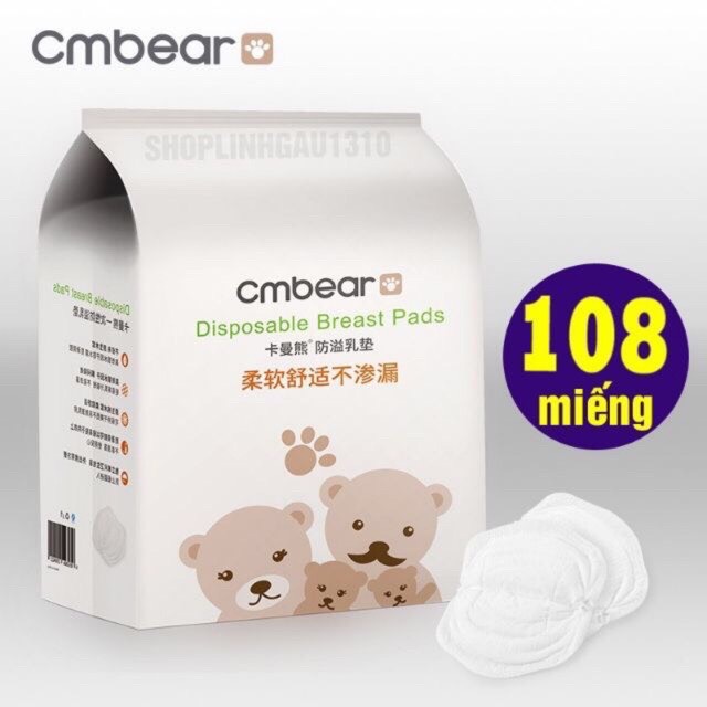 Miếng lót thấm sữa CMBear bịch 108 miếng