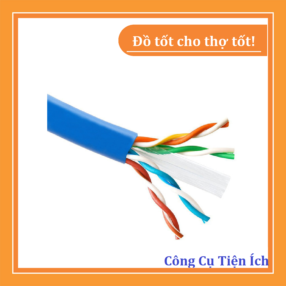 Dây cáp mạng cat 6e bấm sẵn 2 đầu dài 70 mét - Cáp kết nối mạng Lan, internet tốc độ cao