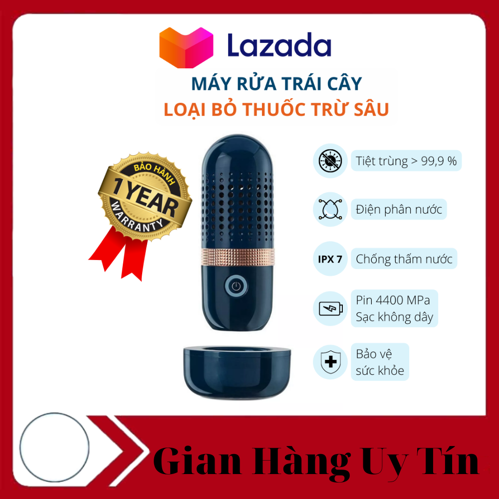 Máy khử độc, khử trùng, diệt khuẩn, tiệt trùng, máy làm sạch rau củ quả, thịt cá, thực phẩm donlim - bảo hành 12 tháng