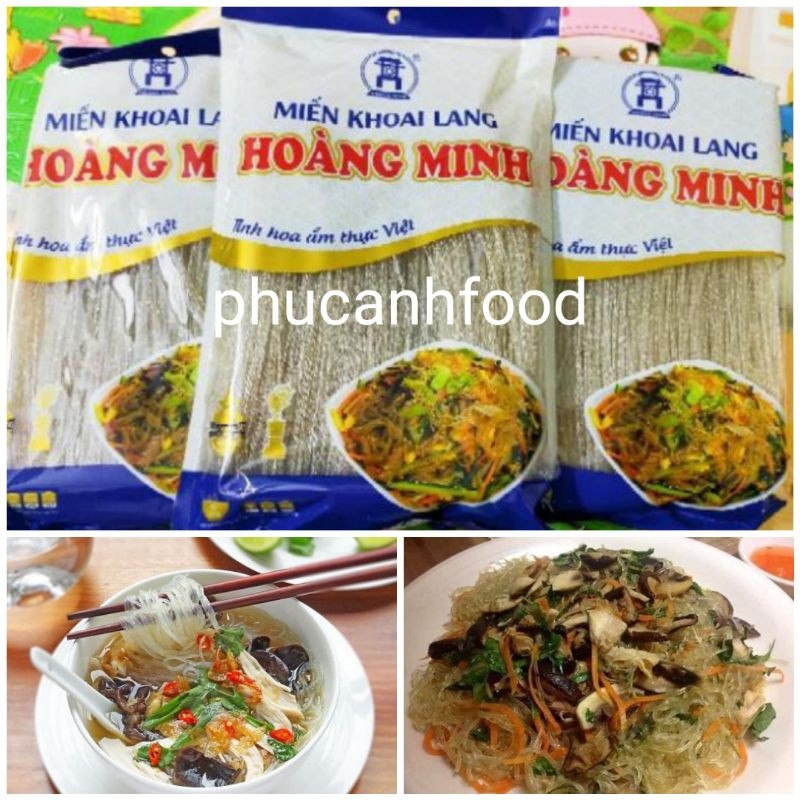 [ HOT SALE ] Miến khoai lang Hoàng Minh gói 300g  công nghệ Hàn quốc eat clean ăn kiêng giảm cân dai ngon đặc biêt gói300g