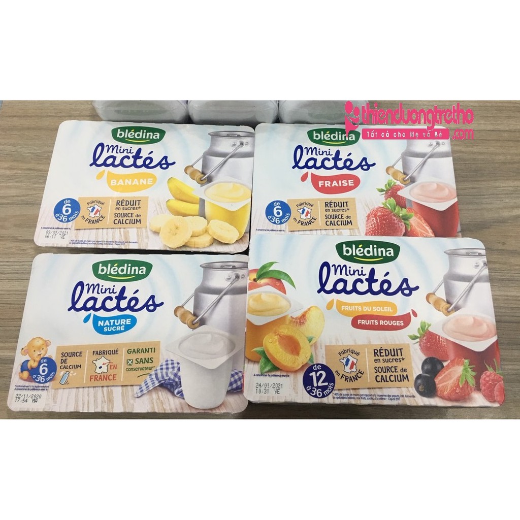 Sữa chua bledina pháp 6m+ - dâu- lốc 6-6m+