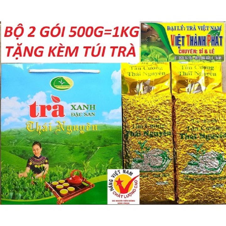 [HCM][TRÀ BẮC QUÀ TẾT][SẬP GIÁ 1 NGÀY ] 1Kg Trà Thái Nguyên Tân cương tặng kèm túi xách trà y hình