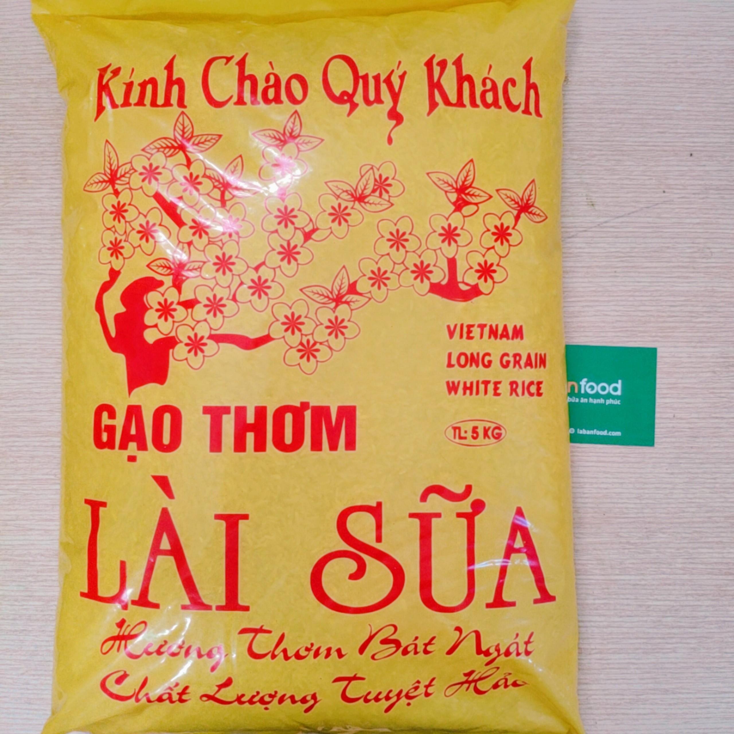 Gạo thơm Lài Sữa túi 5kg