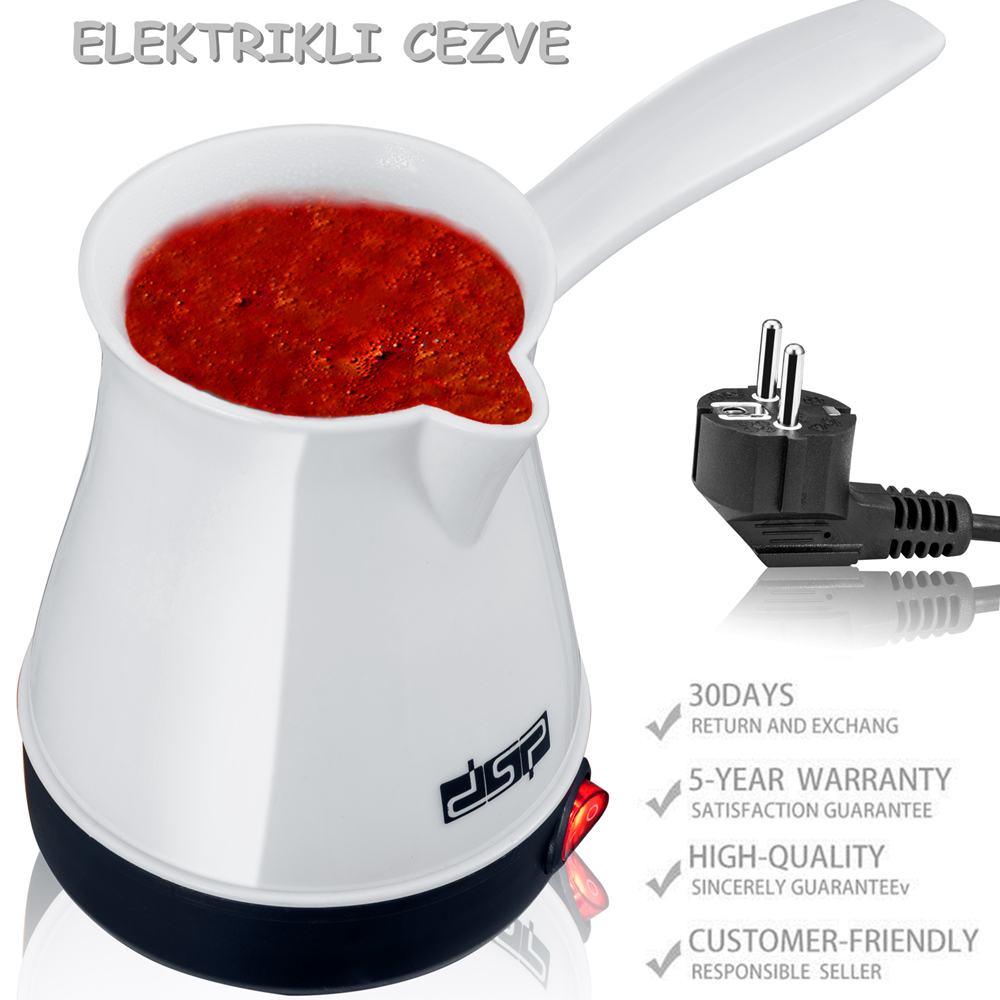 Máy pha cà phê Thổ Nhĩ Kỳ 220V 350ml Máy pha cà phê điện cầm tay Máy pha cà phê Espresso Máy pha cà phê sữa Cezve Ibrik EU Plug