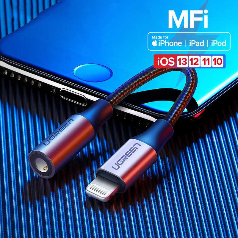 Cáp Lightning sang 3.5mm Audio chuẩn MFI UGREEN US211 - Dùng tai nghe 3.5mm cho iPhone 11 Pro Max / iPhone Xs Max / iPhone Xr / iPhone X / iPhone 8 Plus / iPhone 7 Plus Cáp Lightning sang 3.5mm Audio chuẩn MFI UGREEN US211 - Dùng tai nghe 3.5mm cho iPhone 11 Pro Max / iPhone Xs Max / iPhone Xr / iPhone X / iPhone 8 Plus / iPhone 7 Plus