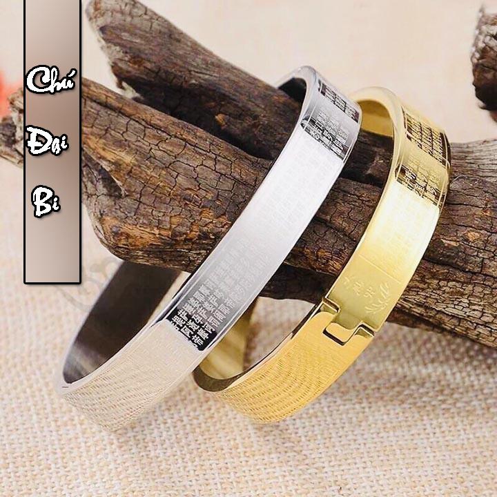 Vòng tay titan phong thủy Chú Đại bi mang lại Bình An May mắn LN121