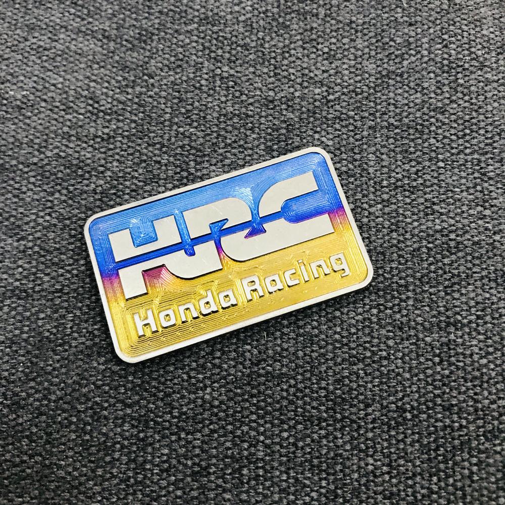 Tem titan logo nhỏ kiểu HRC (100% TITANIUM)