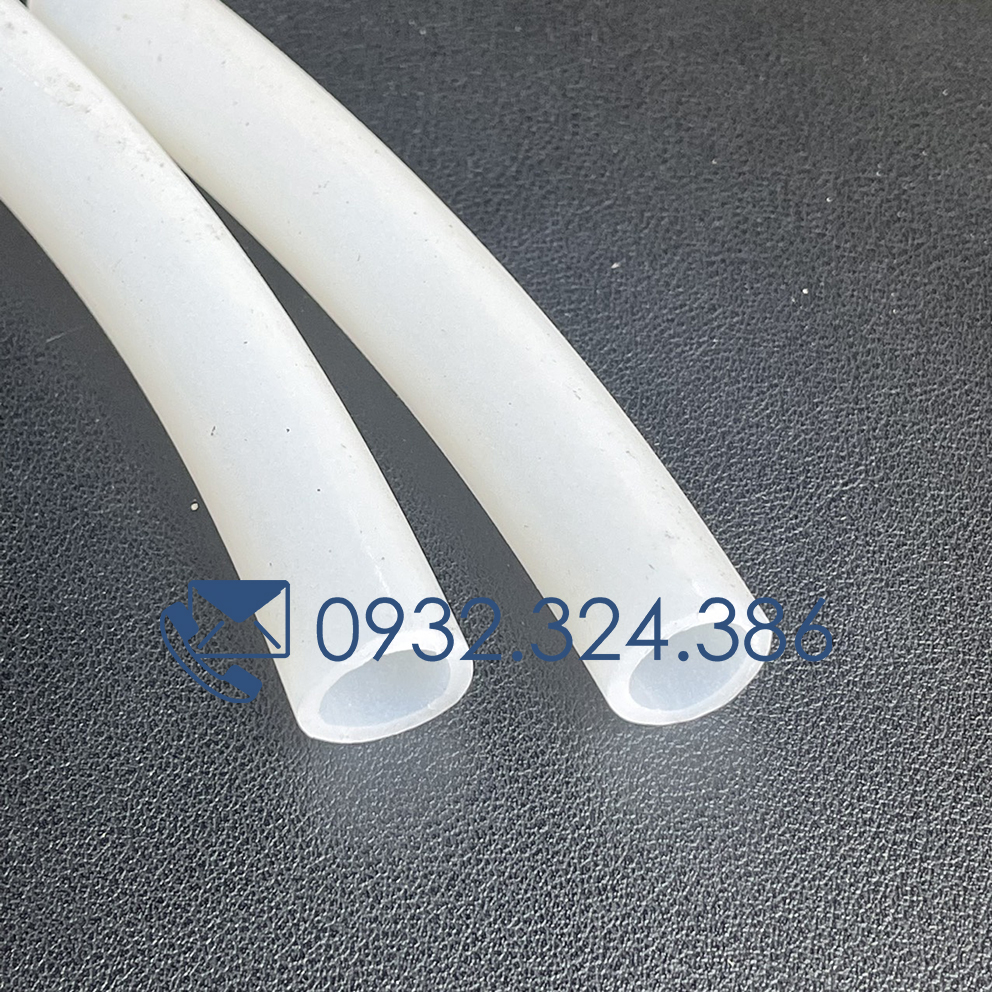 1 mét ống tio silicon ống silicone phi 1, 2, 3, 4, 5, 6, 7, 8, 9, 10, 12, 14, 15 màu đục sữa/met