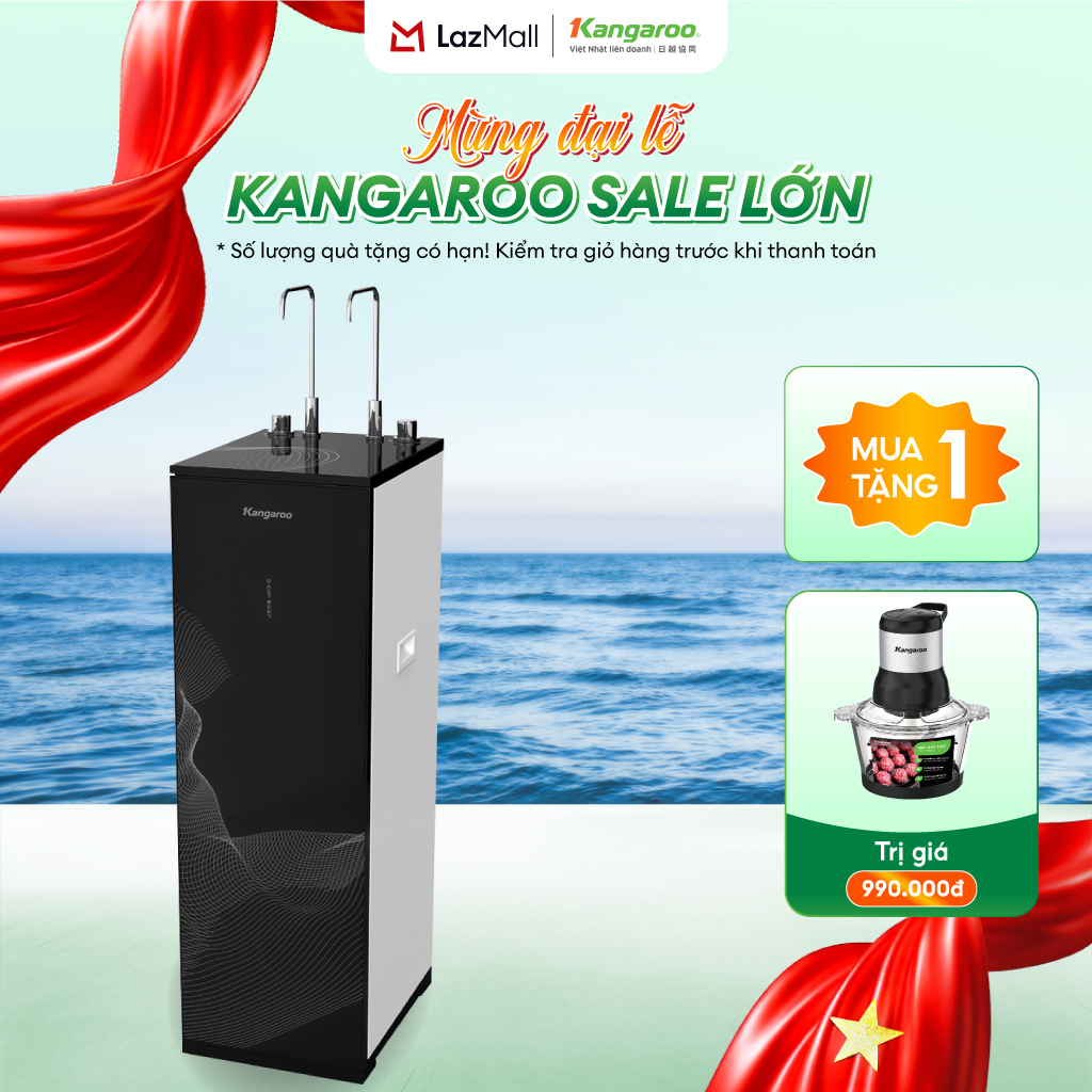 [MIỄN PHÍ LẮP ĐẶT] Máy Lọc Nước Nóng Lạnh Kangaroo Hydrogen 11 Lõi KG10A68