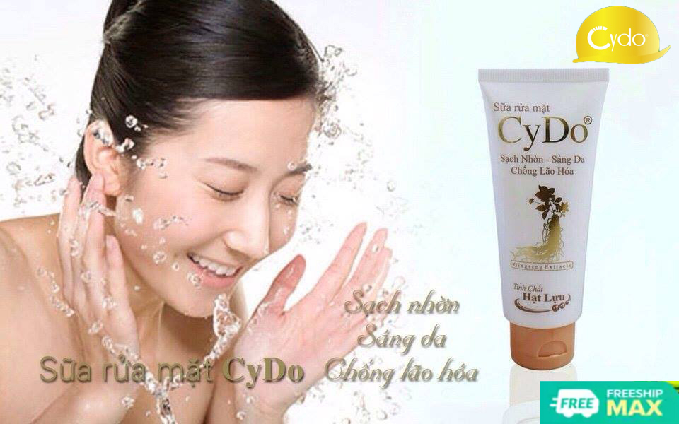 Sửa rửa mặt sạch nhờn Cydo - Sáng da tinh chất hạt Lựu 100ml