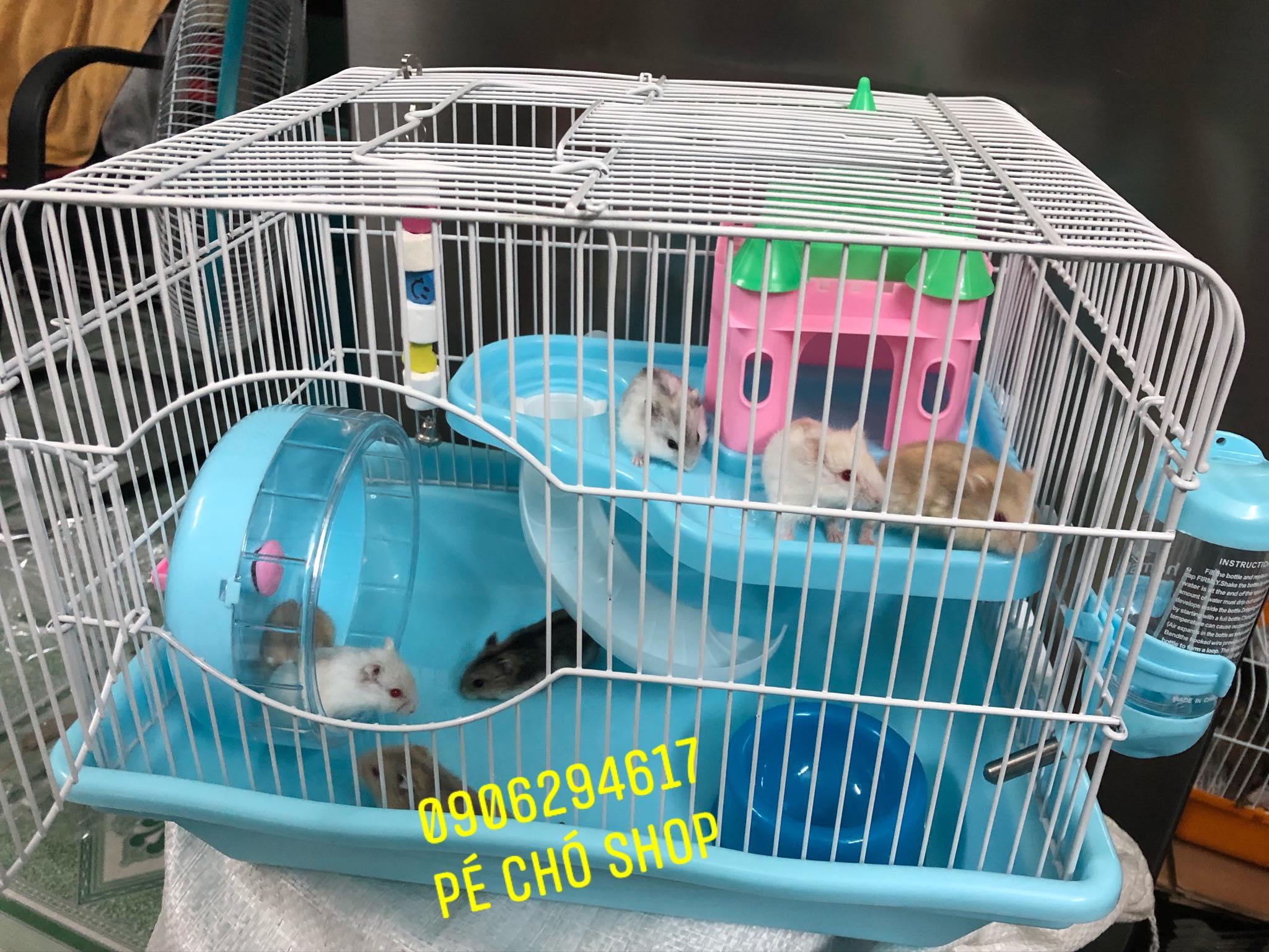 [HCM]Lồng Lâu đài SUPPER cho hamster (d36r27c30)Tặng kèm Dây Mài Răng.