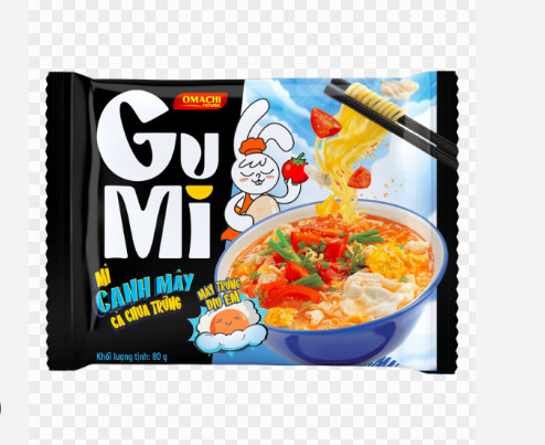 Mì gumi omachi canh mây cà chua trứng 80g