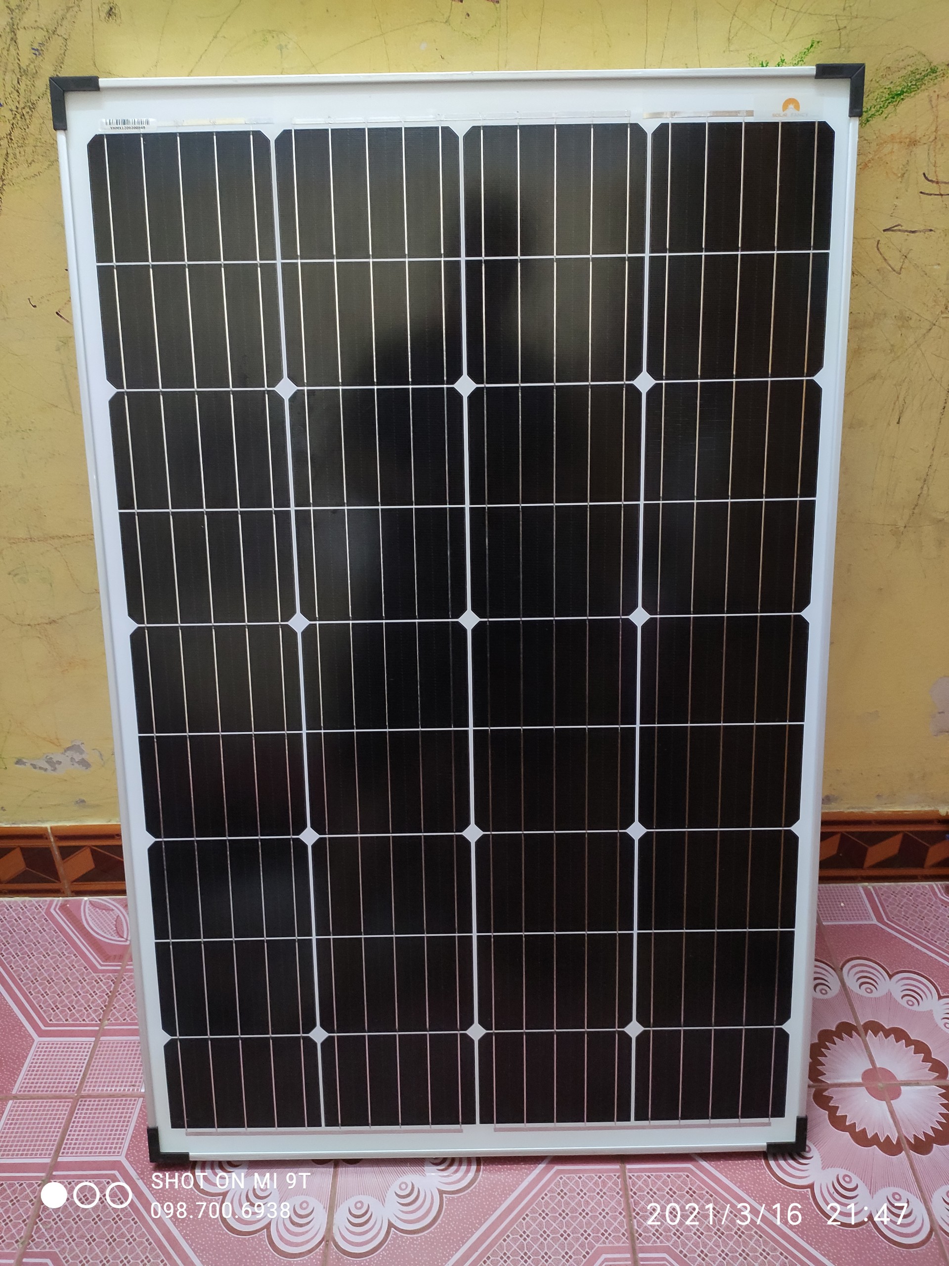 Tấm pin năng lượng mặt trời solar fancy mono 100w