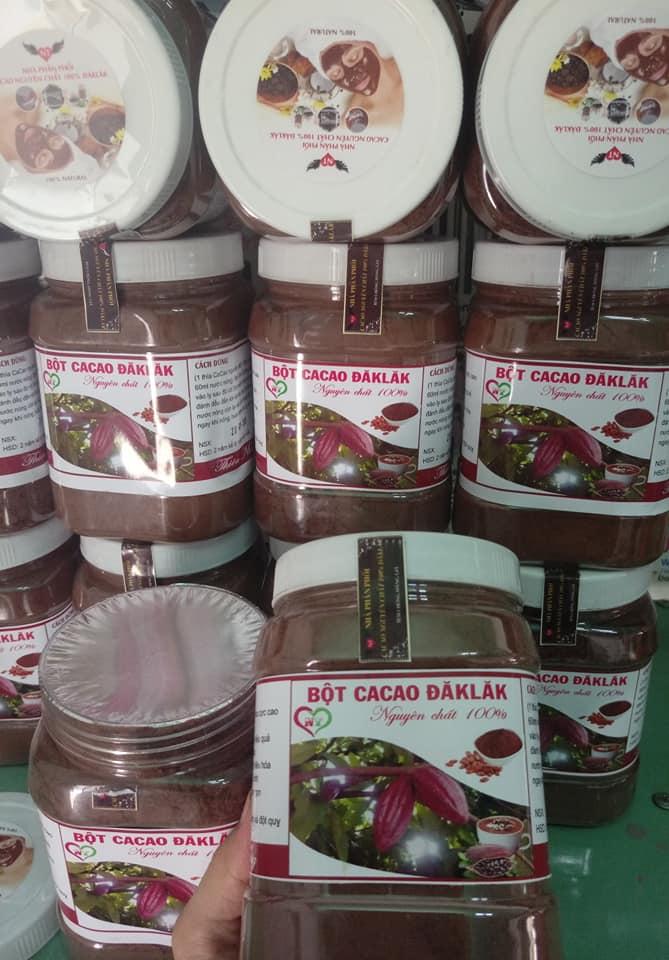6 hộp 500g bột ca cao nguyên chất đắc lắc có tem bảo đảm