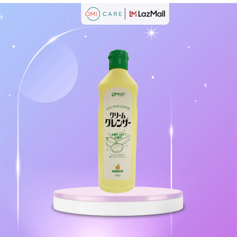 Kem Tẩy Đa Năng Hương Cam S Select Nhật Bản Làm Sạch Các Vết Ố Vàng, Gỉ Sắt, Dầu Mỡ Bám Lâu Ngày Trên Các Bề Mặt Khác Nhau 400g