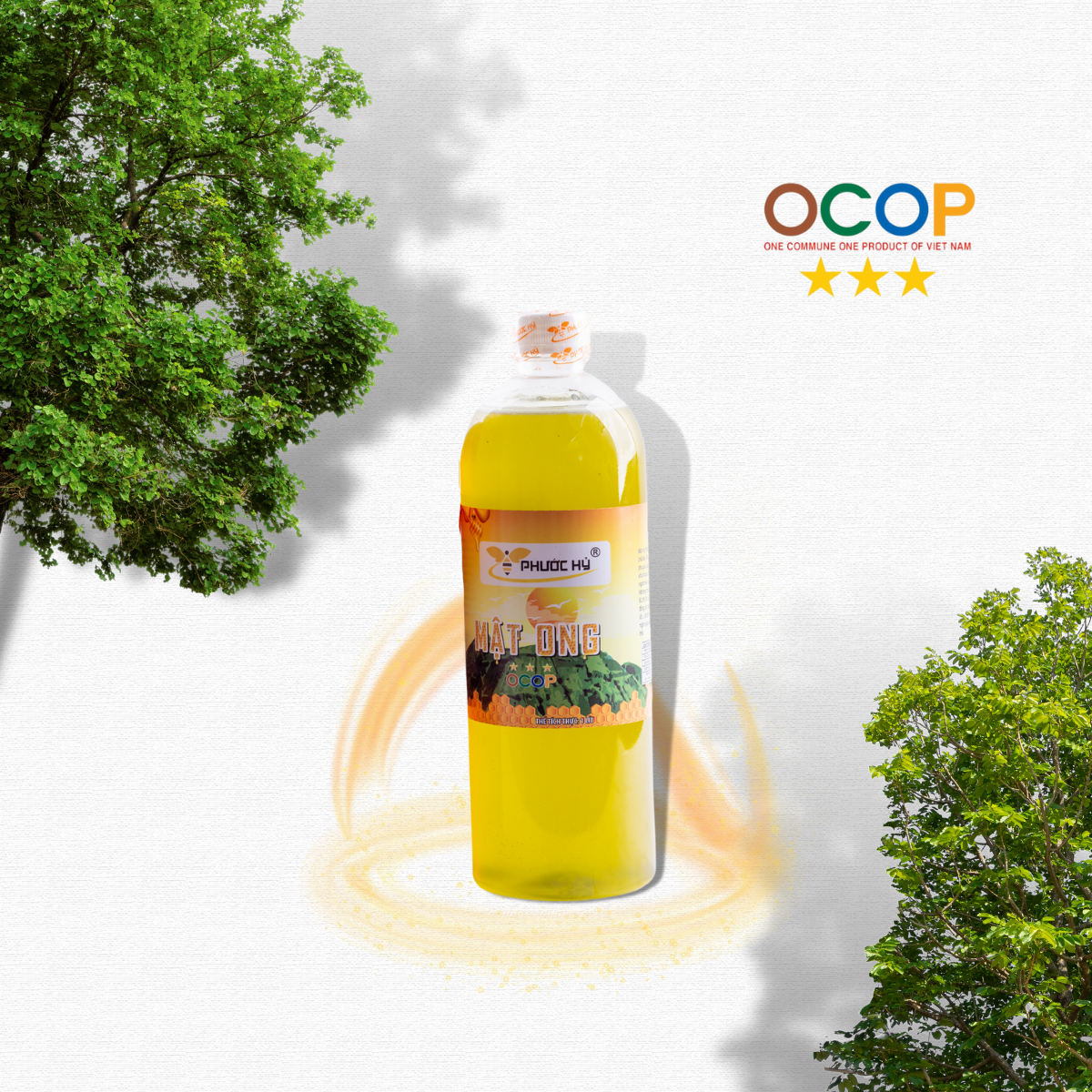 Mật ong Phước Hỷ nguyên chất thiên nhiên hoa bạc hà 1 lít - Tăng cường sức đề kháng, hỗ trợ giảm cân, dạ dày tiêu hóa, làm đẹp, giảm mụn, xóa mờ thâm nám -Giá Gốc tại Trang Trại